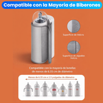 Calentador de biberón recargable con pantalla digital para padres en viaje