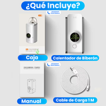 Calentador de biberones con apagado automático que mantiene la temperatura